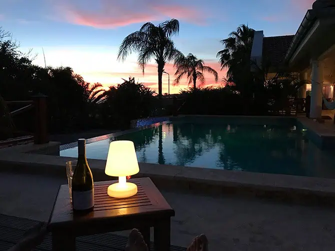 appartement Bonaire zonsondergang