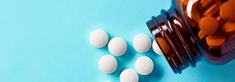 Bruin potje medicatie