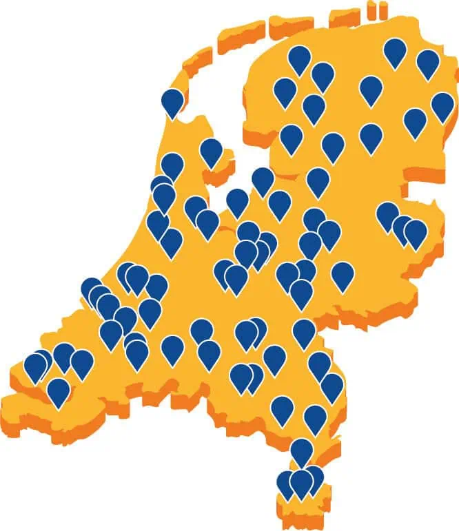 landkaart nederland